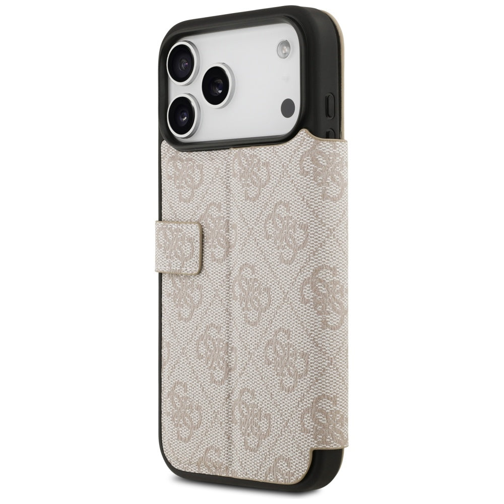 Pouzdro pro Apple iPhone 17 Pro Max, Guess, 4G Metal Logo, Růžové