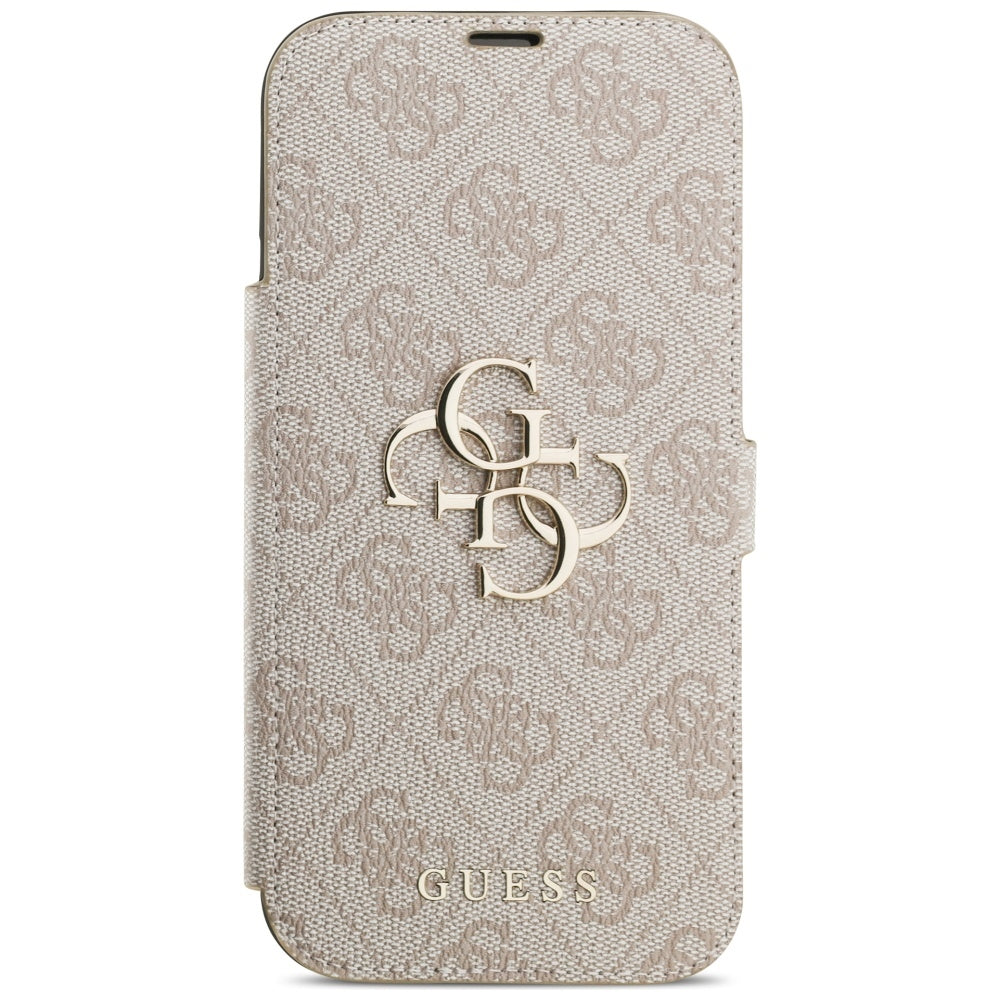 Pouzdro pro Apple iPhone 17 Pro Max, Guess, 4G Metal Logo, Růžové