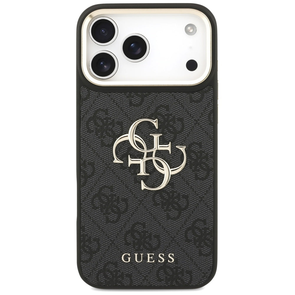 Pouzdro pro Apple iPhone 17 Pro Max, Guess, Big 4G Classic Logo with Big Strap, černé