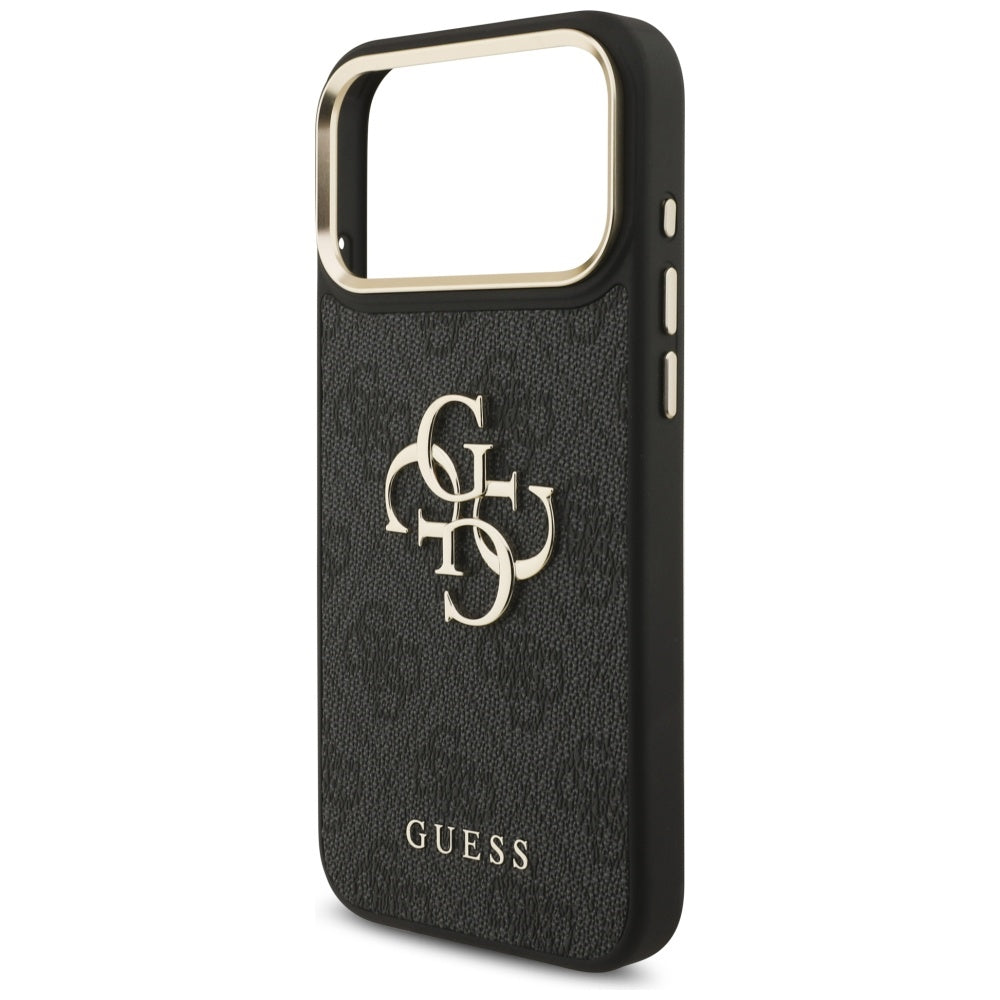 Pouzdro pro Apple iPhone 17 Pro Max, Guess, Big 4G Classic Logo with Big Strap, černé