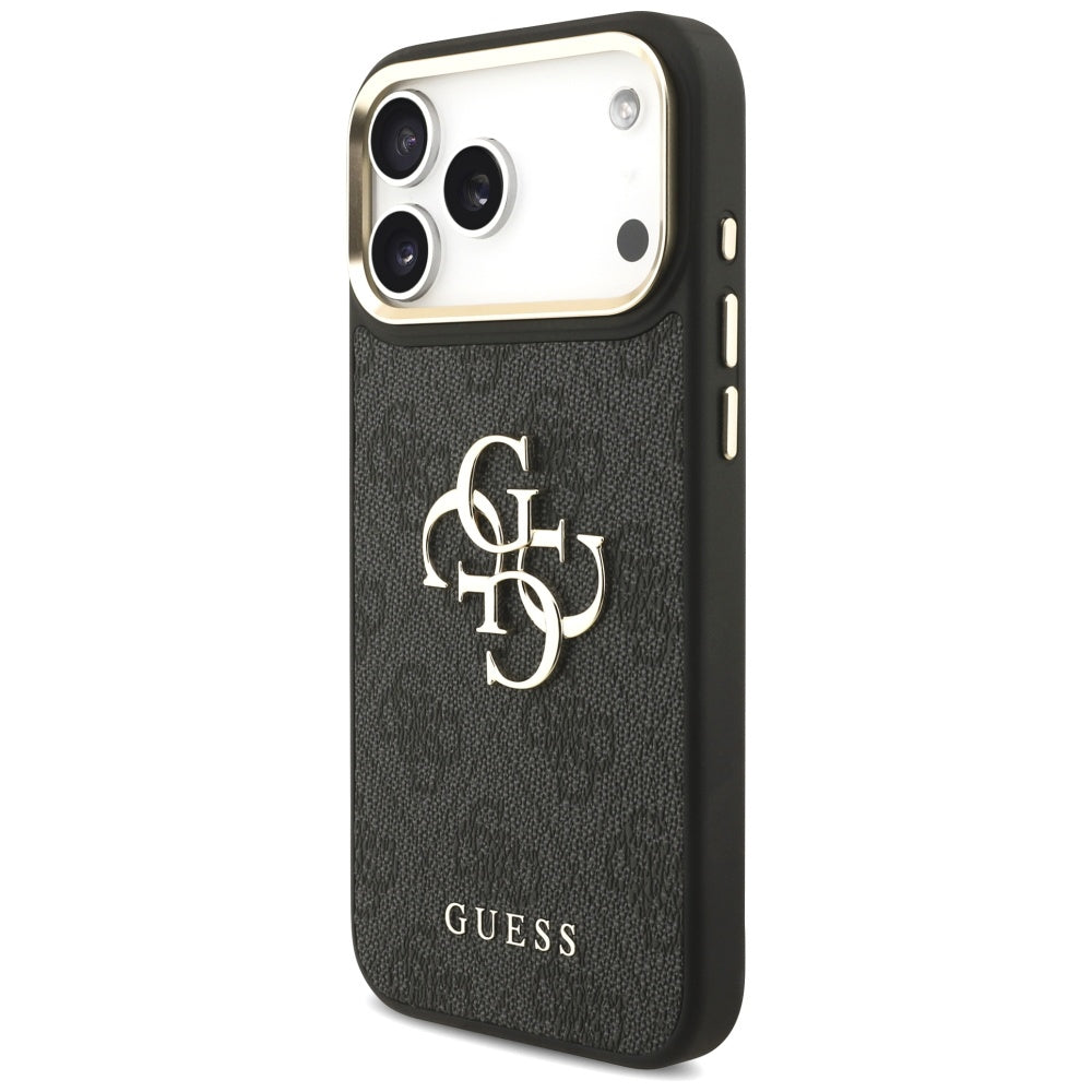 Pouzdro pro Apple iPhone 17 Pro Max, Guess, Big 4G Classic Logo with Big Strap, černé