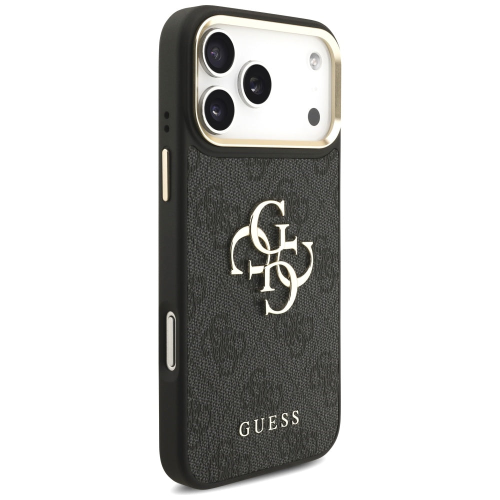 Pouzdro pro Apple iPhone 17 Pro Max, Guess, Big 4G Classic Logo with Big Strap, černé