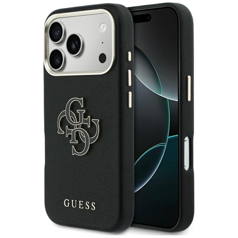 Pouzdro pro Apple iPhone 17 Pro Max, Guess, Resin Logo, Černá