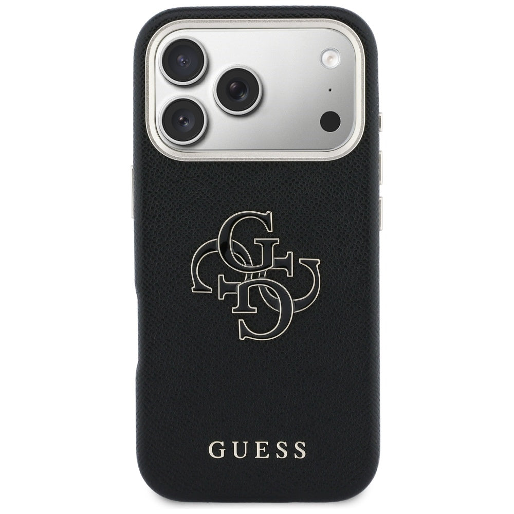 Pouzdro pro Apple iPhone 17 Pro Max, Guess, Resin Logo, Černá