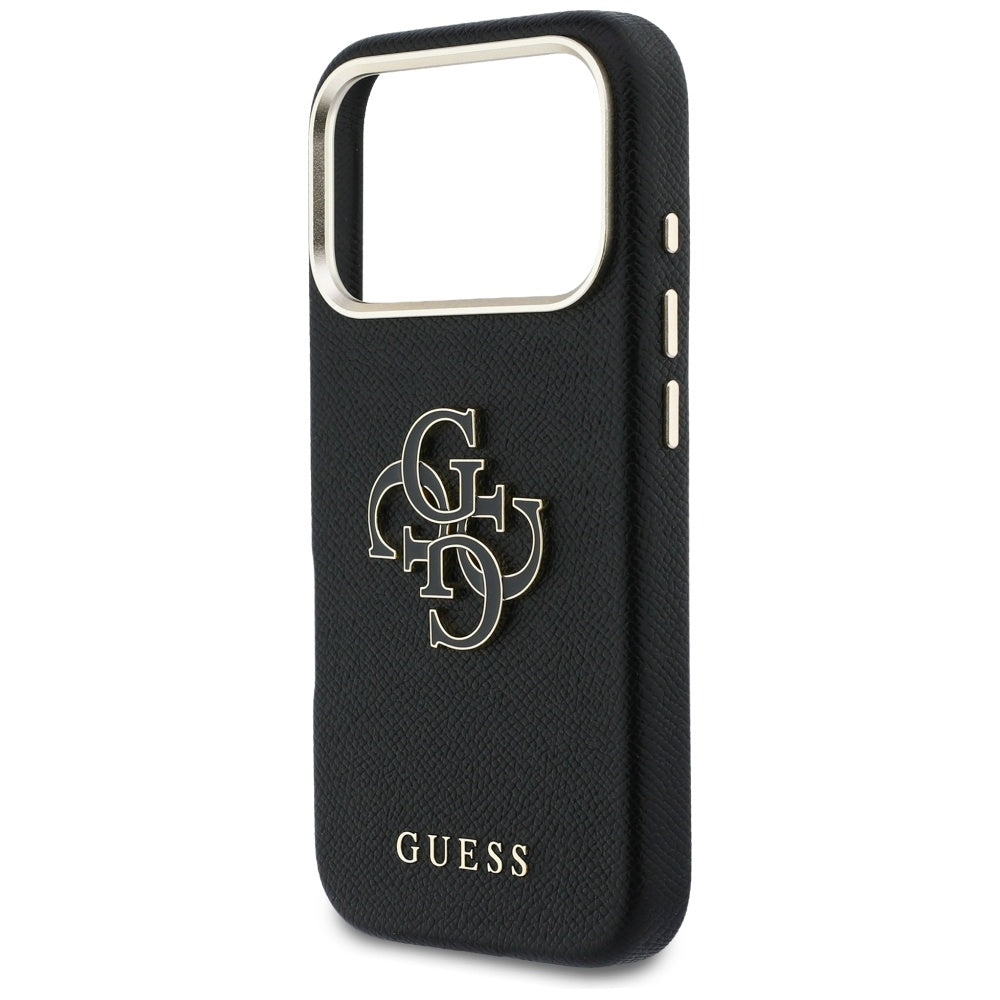 Pouzdro pro Apple iPhone 17 Pro Max, Guess, Resin Logo, Černá