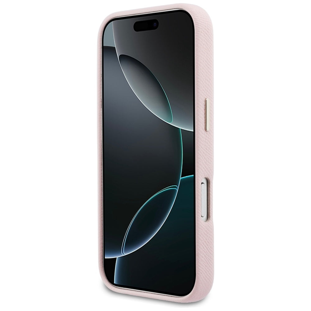 Pouzdro pro Apple iPhone 17 Pro, Guess, Resin Logo, Růžové