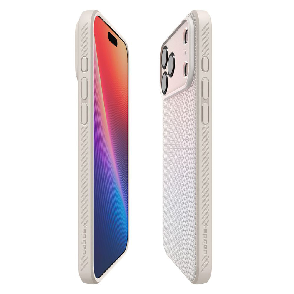 Pouzdro pro Apple iPhone 17 Pro Max, Spigen, Liquid Air, Bežová