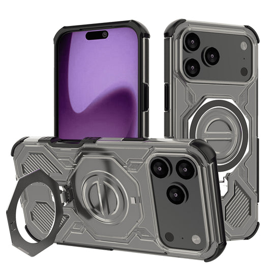 Pouzdro pro Apple iPhone 17 Pro Max, Techsuit, Carbon Shield Pro, Světle černá