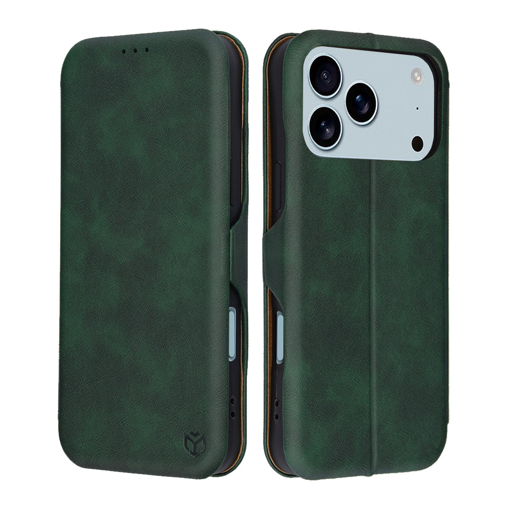 Pouzdro pro Apple iPhone 17 Pro Max, Techsuit, Safe Wallet Plus, Zelená