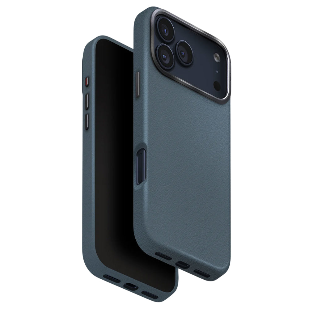 Pouzdro pro Apple iPhone 17 Pro Max, UNIQ, Lyden Leatherette, Modrá