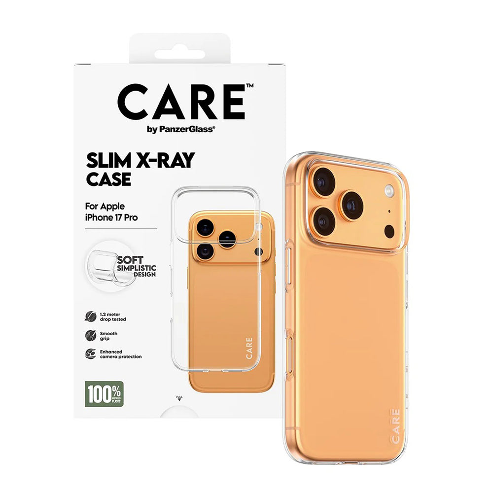 Pouzdro pro Apple iPhone 17 Pro, PanzerGlass, Care Fashionable X-ray, Průhledné