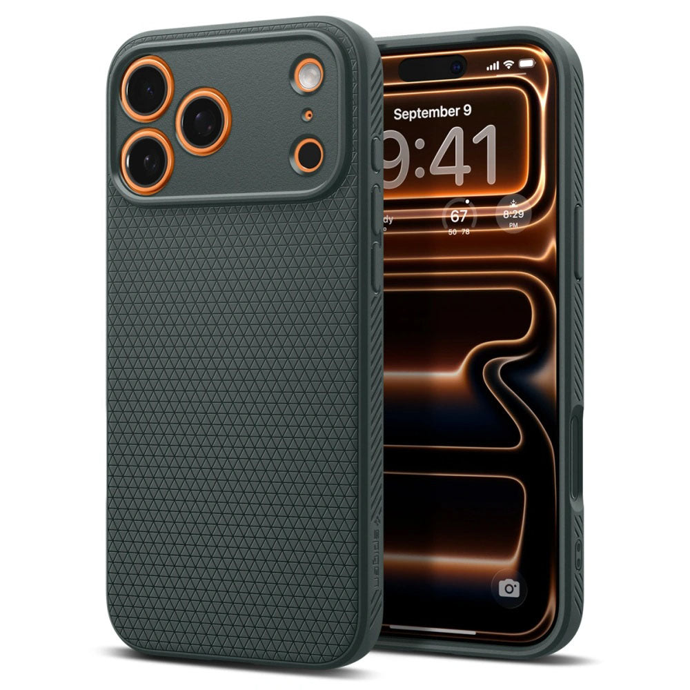 Pouzdro pro Apple iPhone 17 Pro, Spigen, Liquid Air, Zelené ACS10333
