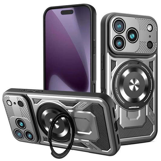 Case for Apple iPhone 17 Pro, Techsuit, RuggedCam, Gray