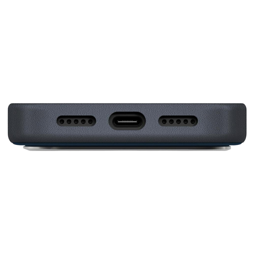 Pouzdro pro Apple iPhone 17 Pro, UNIQ, Lyden Leatherette, Černá modrá