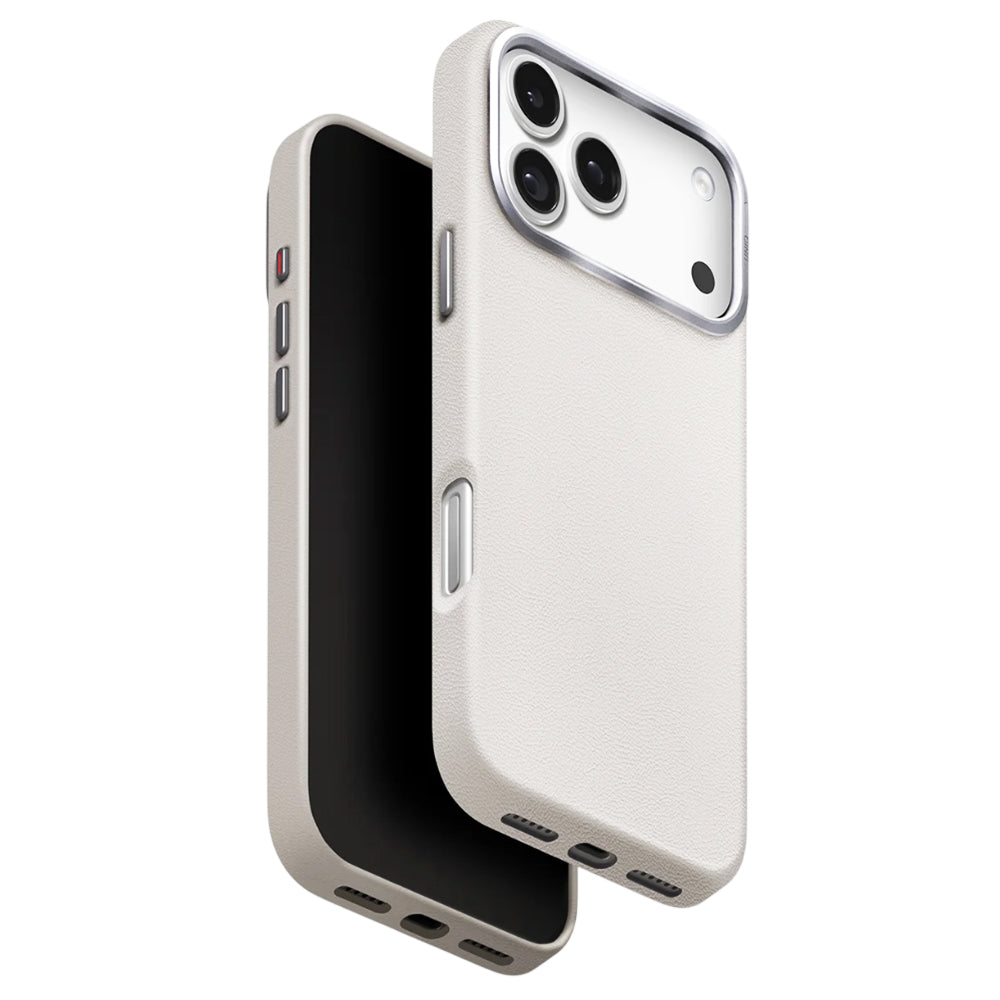 Pouzdro pro Apple iPhone 17 Pro, UNIQ, Lyden Leatherette, šedé