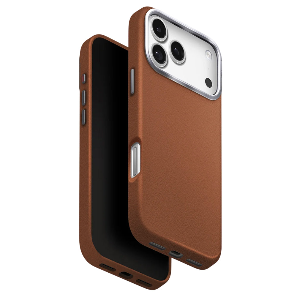 Pouzdro pro Apple iPhone 17 Pro, UNIQ, Lyden Leatherette, Hnědá