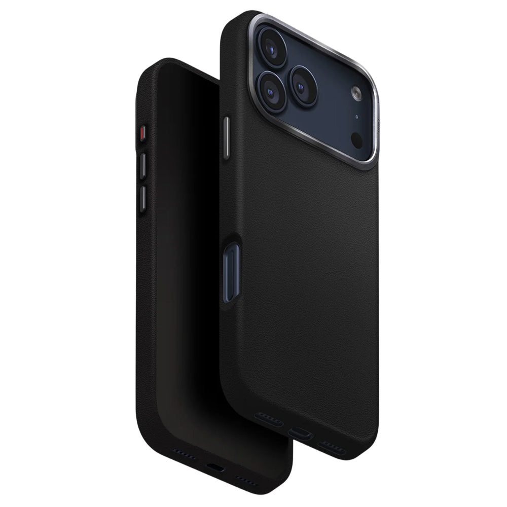 Pouzdro pro Apple iPhone 17 Pro, UNIQ, Lyden Leatherette, Černá