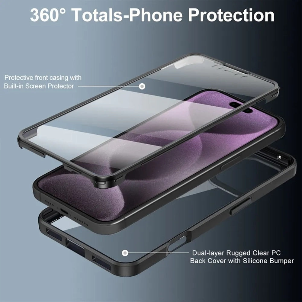 Case for Apple iPhone 17, Techsuit, ColorVerse 360, Black