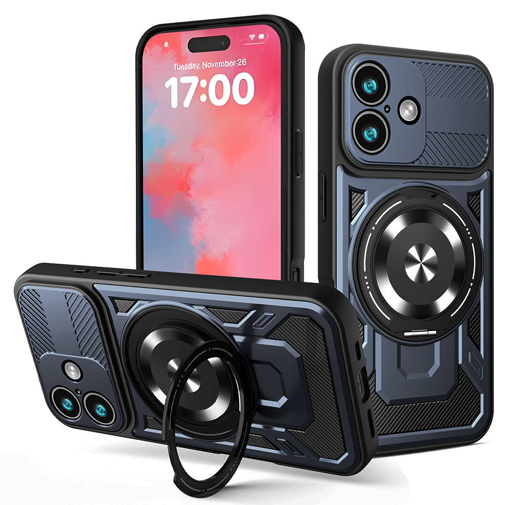 Case for Apple iPhone 17, Techsuit, RuggedCam, Blue