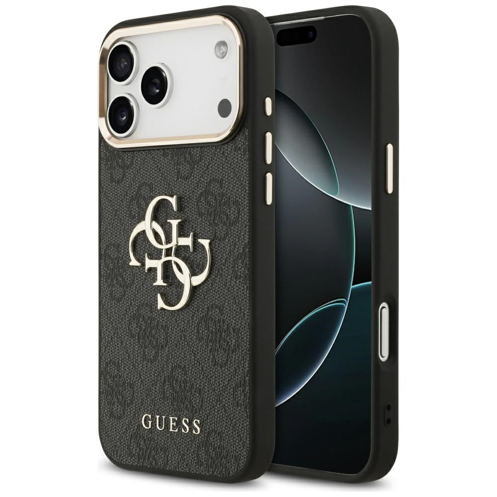 Pouzdro pro Apple iPhone 18 Pro / 17 Pro, Guess, 4G Big Classic Logo, Černé