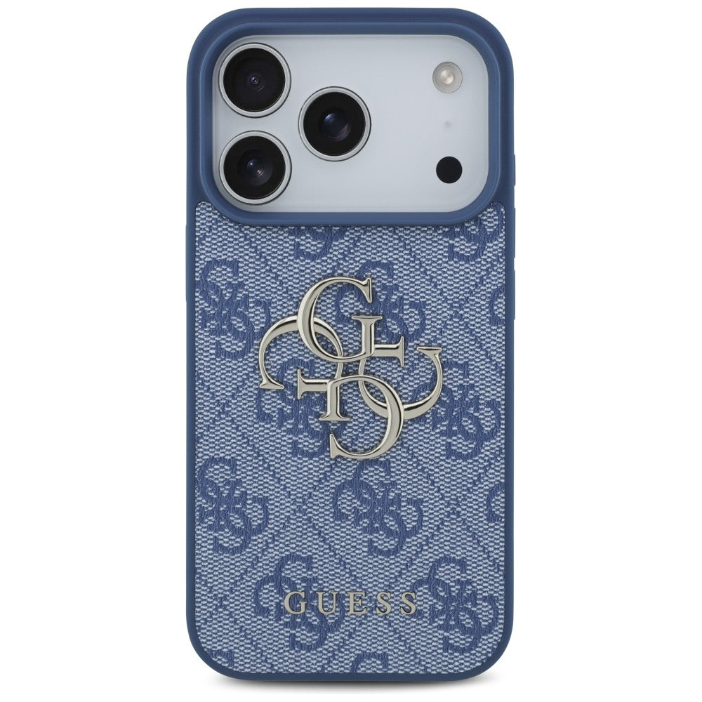 Pouzdro pro Apple iPhone 18 Pro / 17 Pro, Guess, 4G Big Logo, Modré