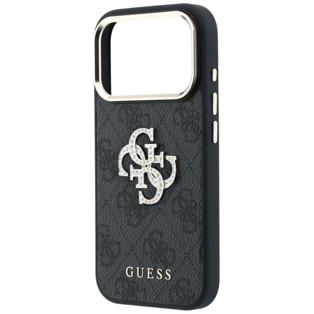 Pouzdro pro Apple iPhone 18 Pro / 17 Pro, Guess, 4G Big Strass Logo, Černé