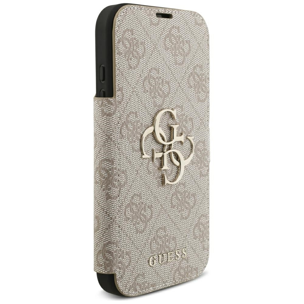 Pouzdro pro Apple iPhone 18 Pro / 17 Pro, Guess, 4G Metal Logo, Růžové