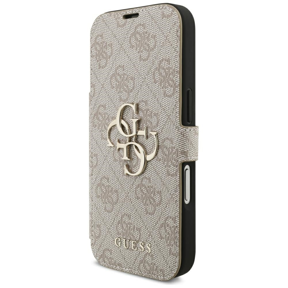 Pouzdro pro Apple iPhone 18 Pro / 17 Pro, Guess, 4G Metal Logo, Růžové