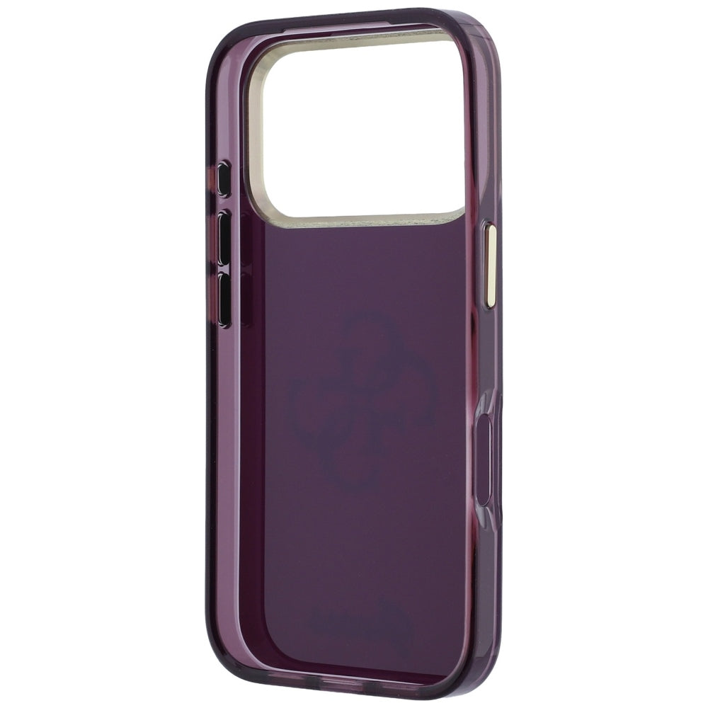 Pouzdro pro Apple iPhone 18 Pro / 17 Pro, Guess, IML 4G Metal Script, Vínová