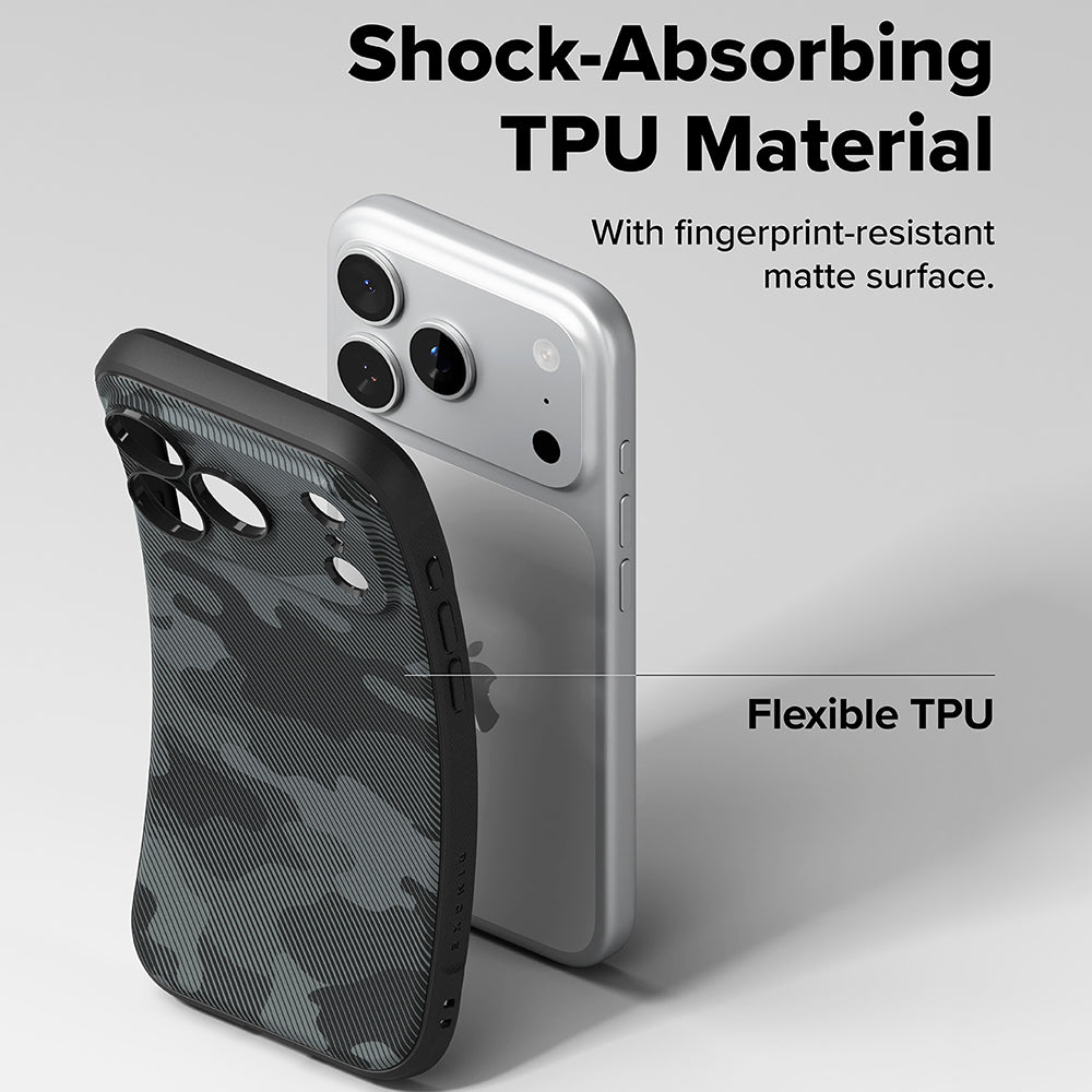 Pouzdro pro Apple iPhone 18 Pro / 17 Pro, Ringke, Onyx, Maskáčové