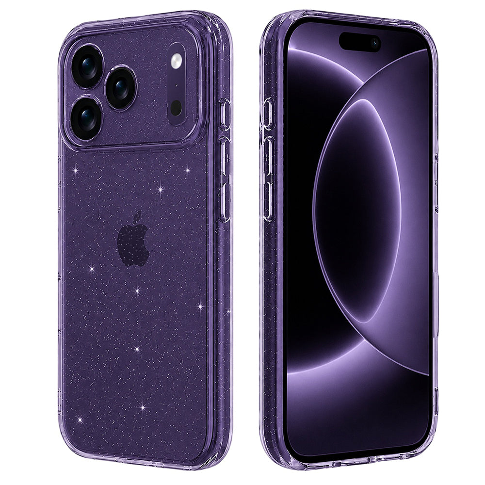 Pouzdro pro Apple iPhone 18 Pro / 17 Pro, Techsuit, SparkleSkin, Průhledné