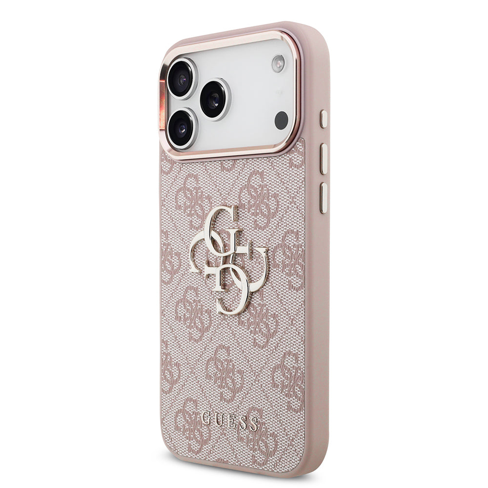 Pouzdro pro Apple iPhone 18 Pro Max / 17 Pro Max, Guess, 4G Big Classic Logo, Růžové