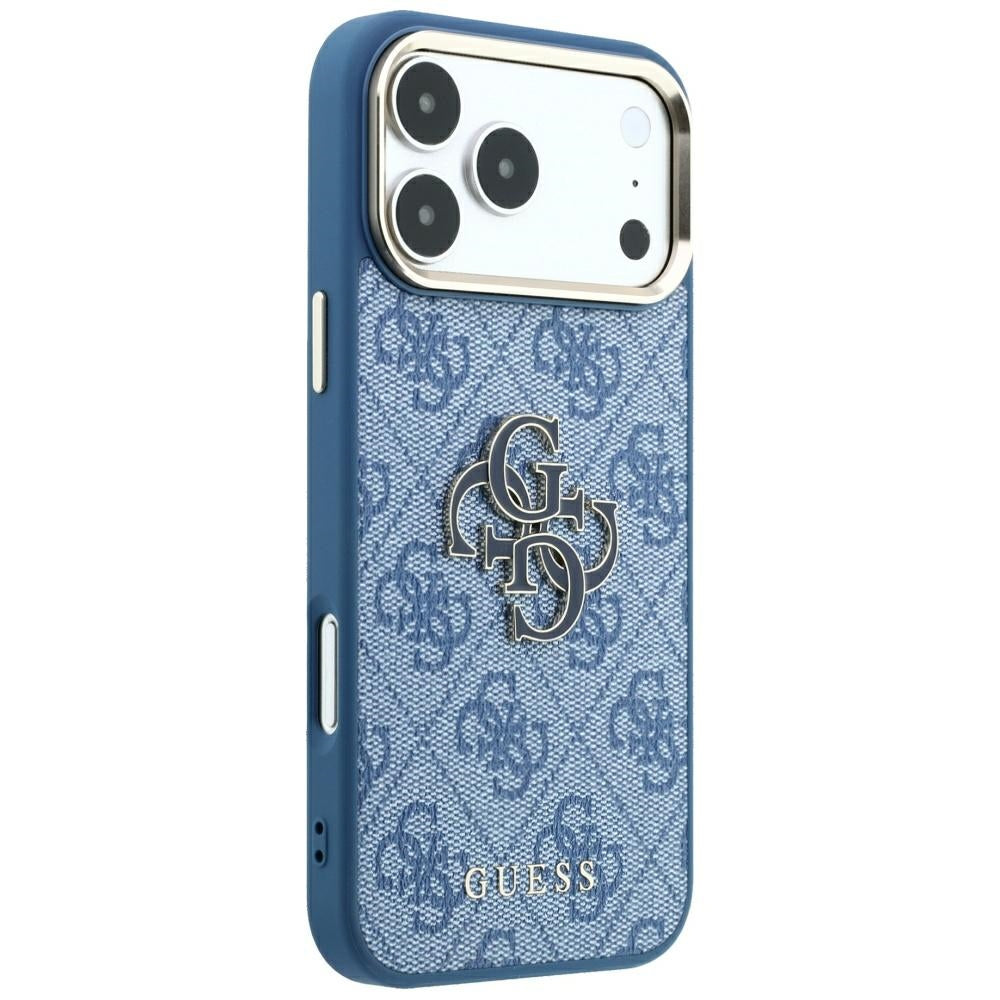 Pouzdro pro Apple iPhone 18 Pro Max / 17 Pro Max, Guess, 4G Big Resin Logo, Modrá