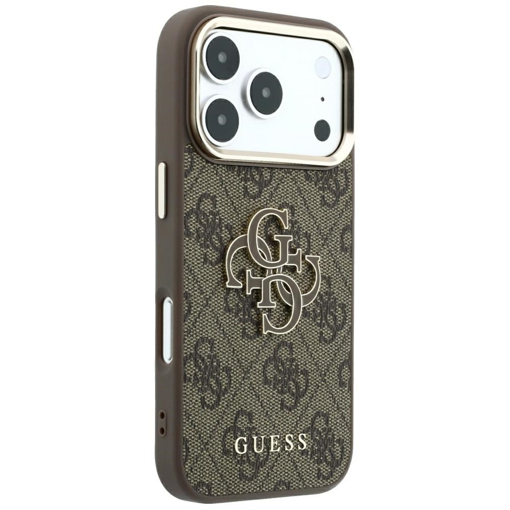 Pouzdro pro Apple iPhone 18 Pro Max / 17 Pro Max, Guess, 4G Big Resin Logo, Hnědá