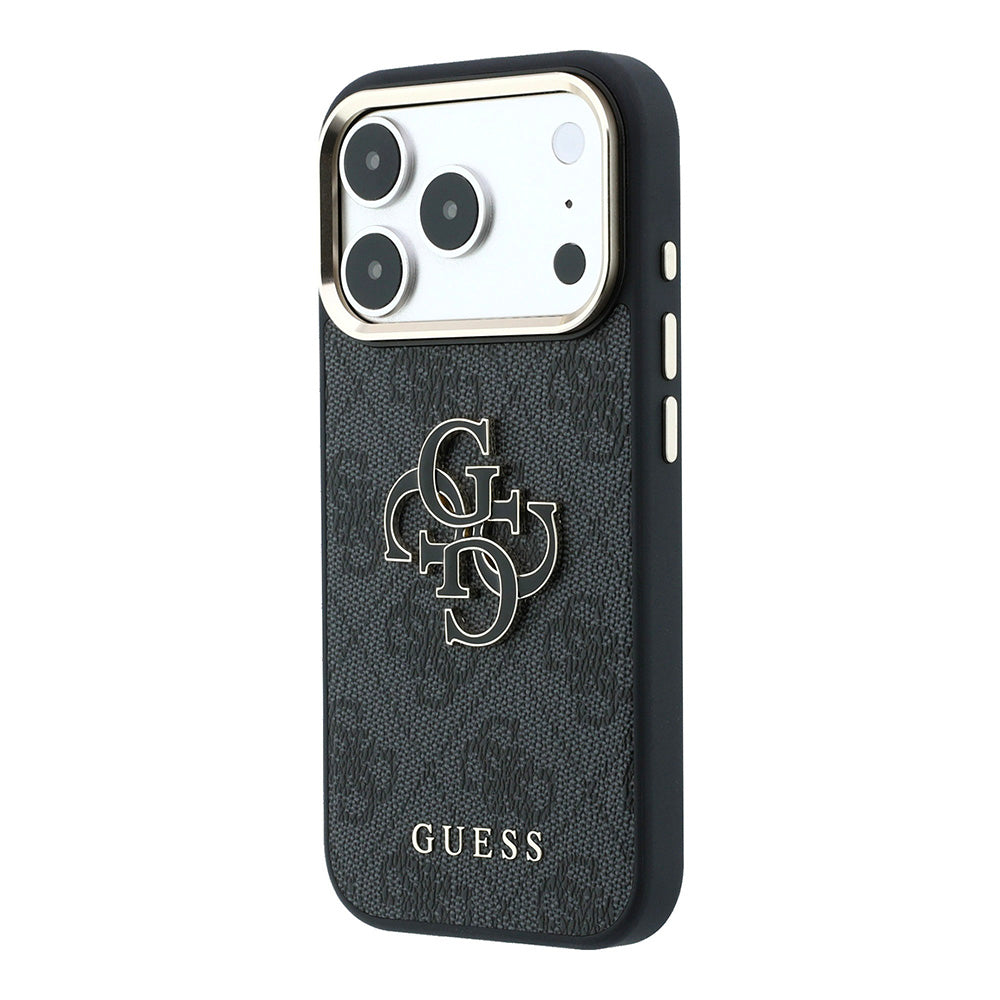Pouzdro pro Apple iPhone 18 Pro Max / 17 Pro Max, Guess, 4G Big Resin Logo, Černé