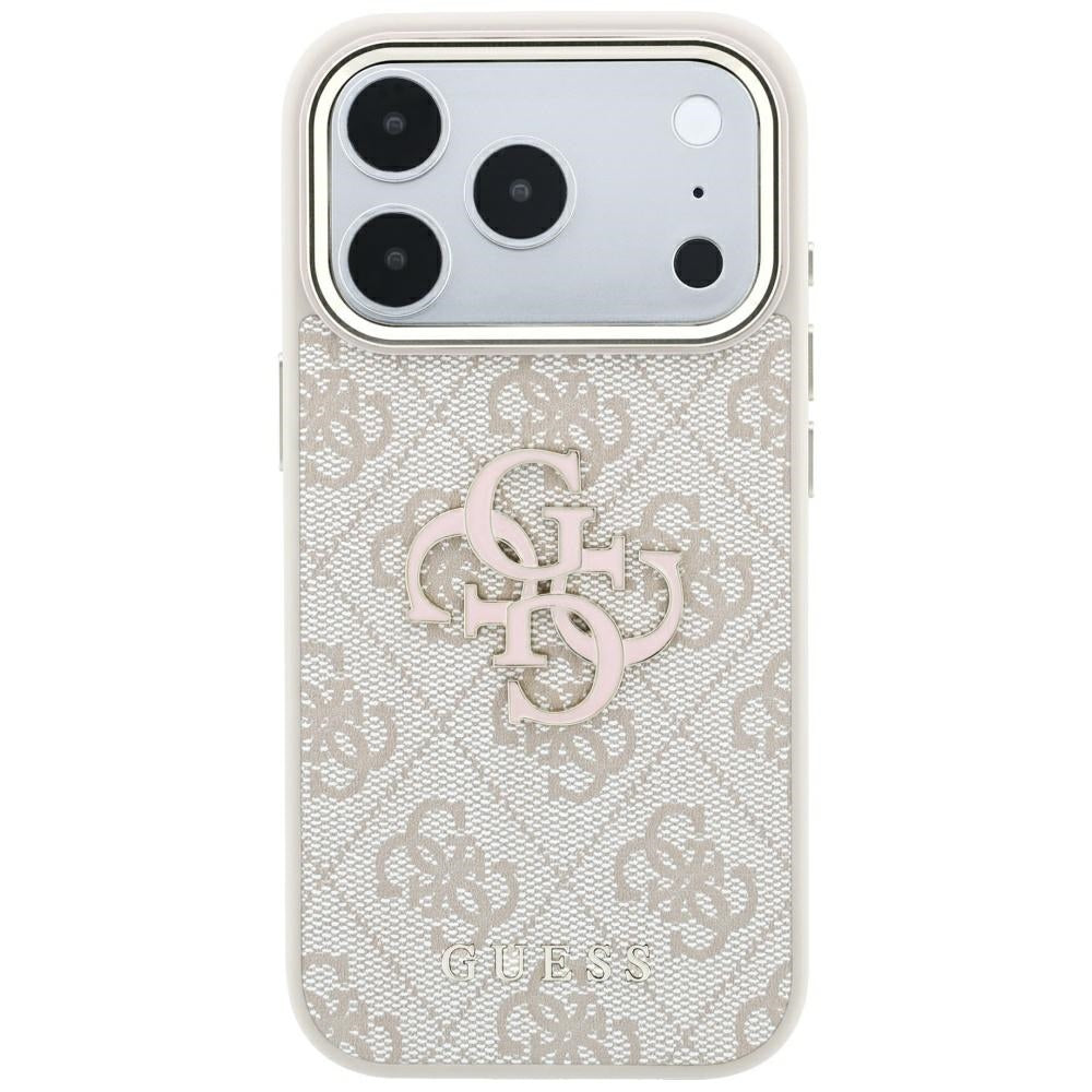Pouzdro pro Apple iPhone 18 Pro Max / 17 Pro Max, Guess, 4G Big Resin Logo, Růžové