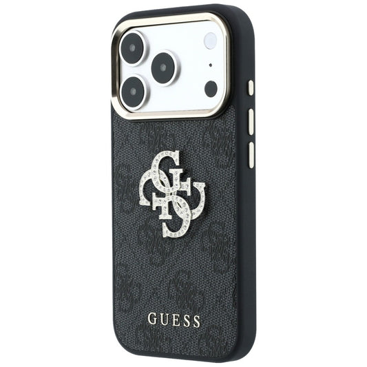 Pouzdro pro Apple iPhone 18 Pro Max / 17 Pro Max, Guess, 4G Big Strass Logo, Černé
