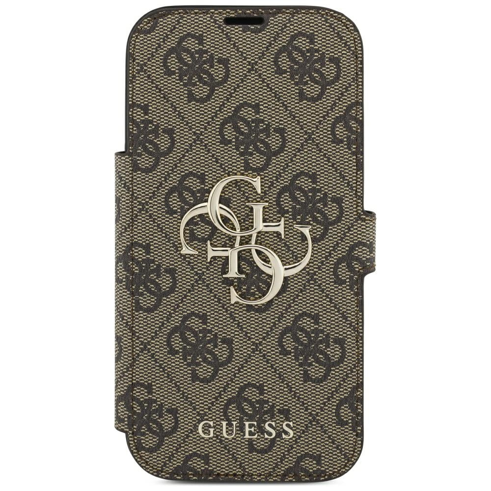 Pouzdro pro Apple iPhone 18 Pro Max / 17 Pro Max, Guess, 4G kovové logo, hnědé