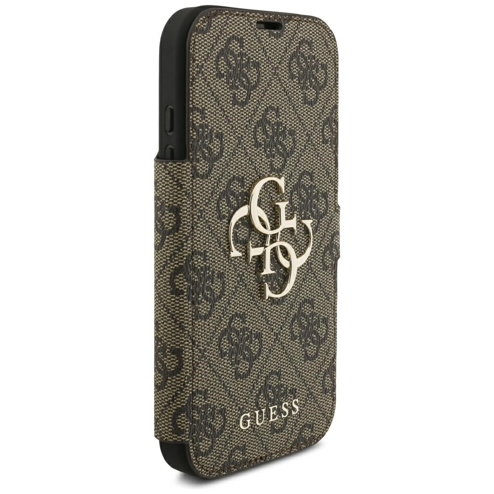 Pouzdro pro Apple iPhone 18 Pro Max / 17 Pro Max, Guess, 4G kovové logo, hnědé