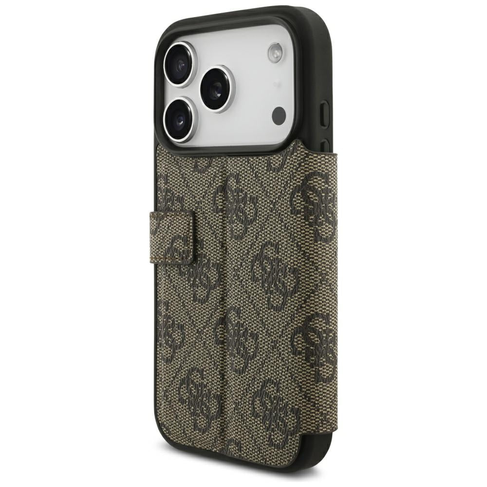 Pouzdro pro Apple iPhone 18 Pro Max / 17 Pro Max, Guess, 4G kovové logo, hnědé