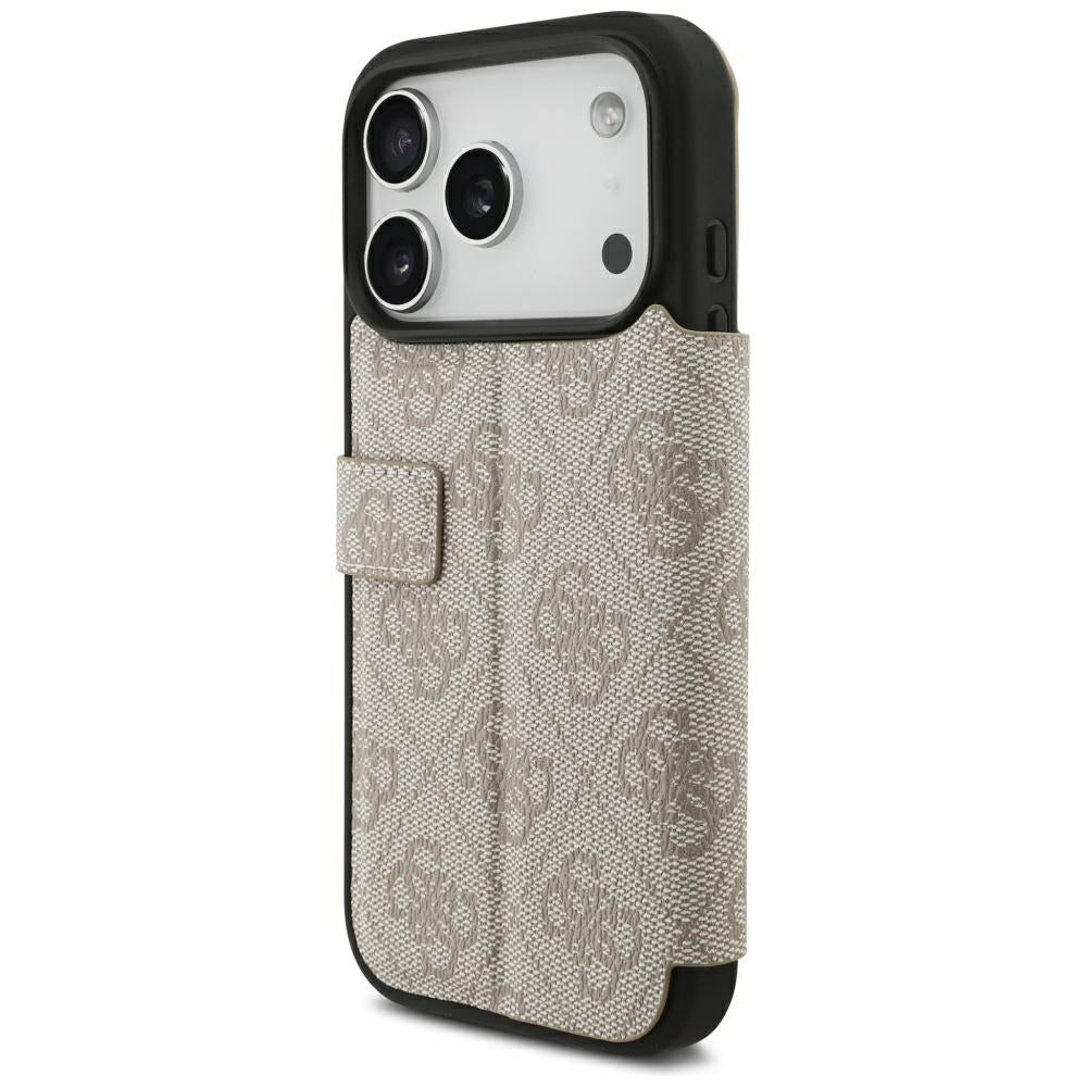 Pouzdro pro Apple iPhone 18 Pro Max / 17 Pro Max, Guess, 4G kovové logo, růžové