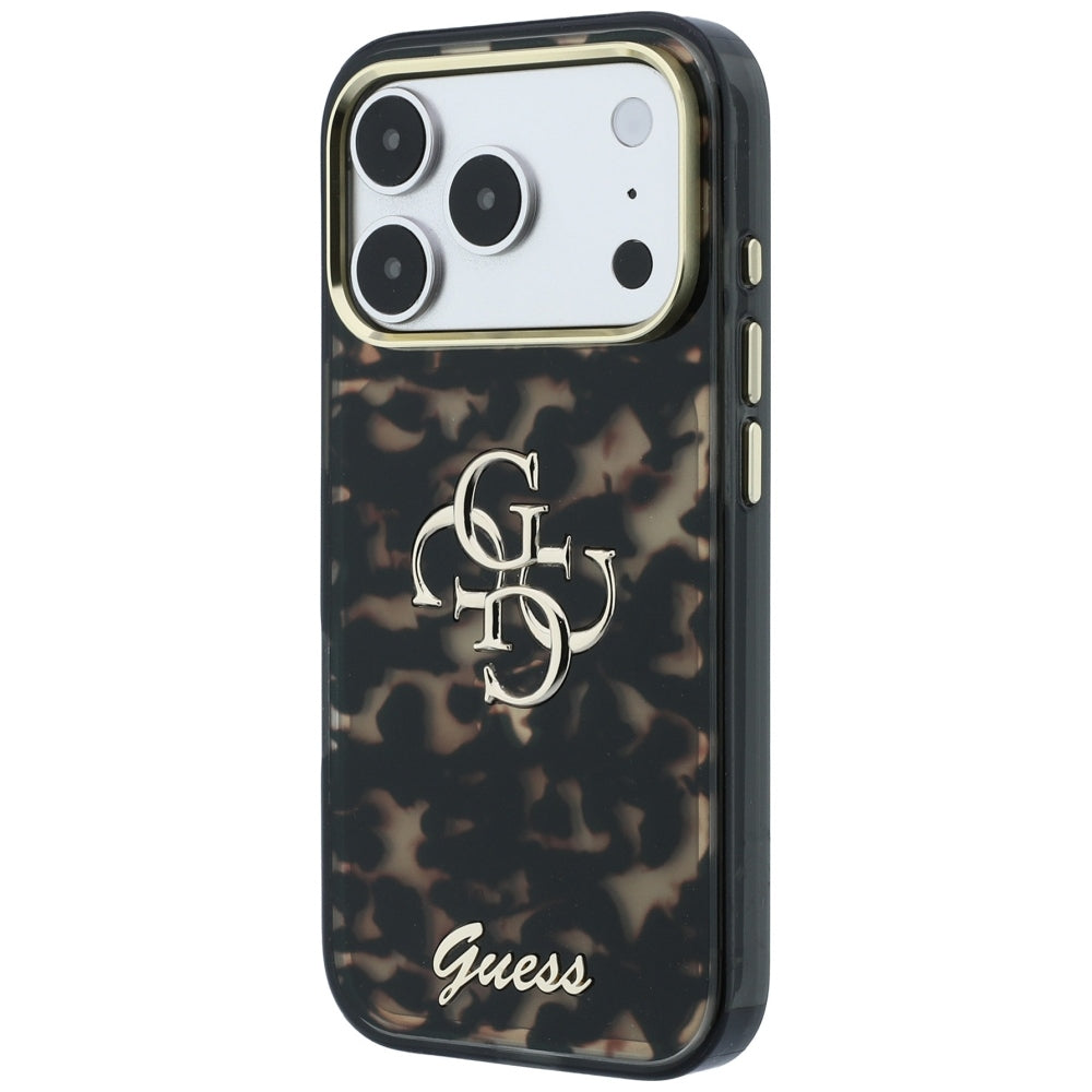 Pouzdro pro Apple iPhone 18 Pro Max / 17 Pro Max, Guess, IML 4G Metal Script, Hnědá