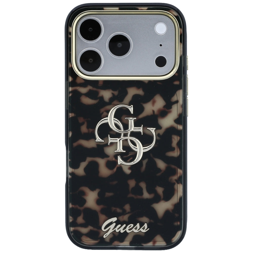 Pouzdro pro Apple iPhone 18 Pro Max / 17 Pro Max, Guess, IML 4G Metal Script, Hnědá