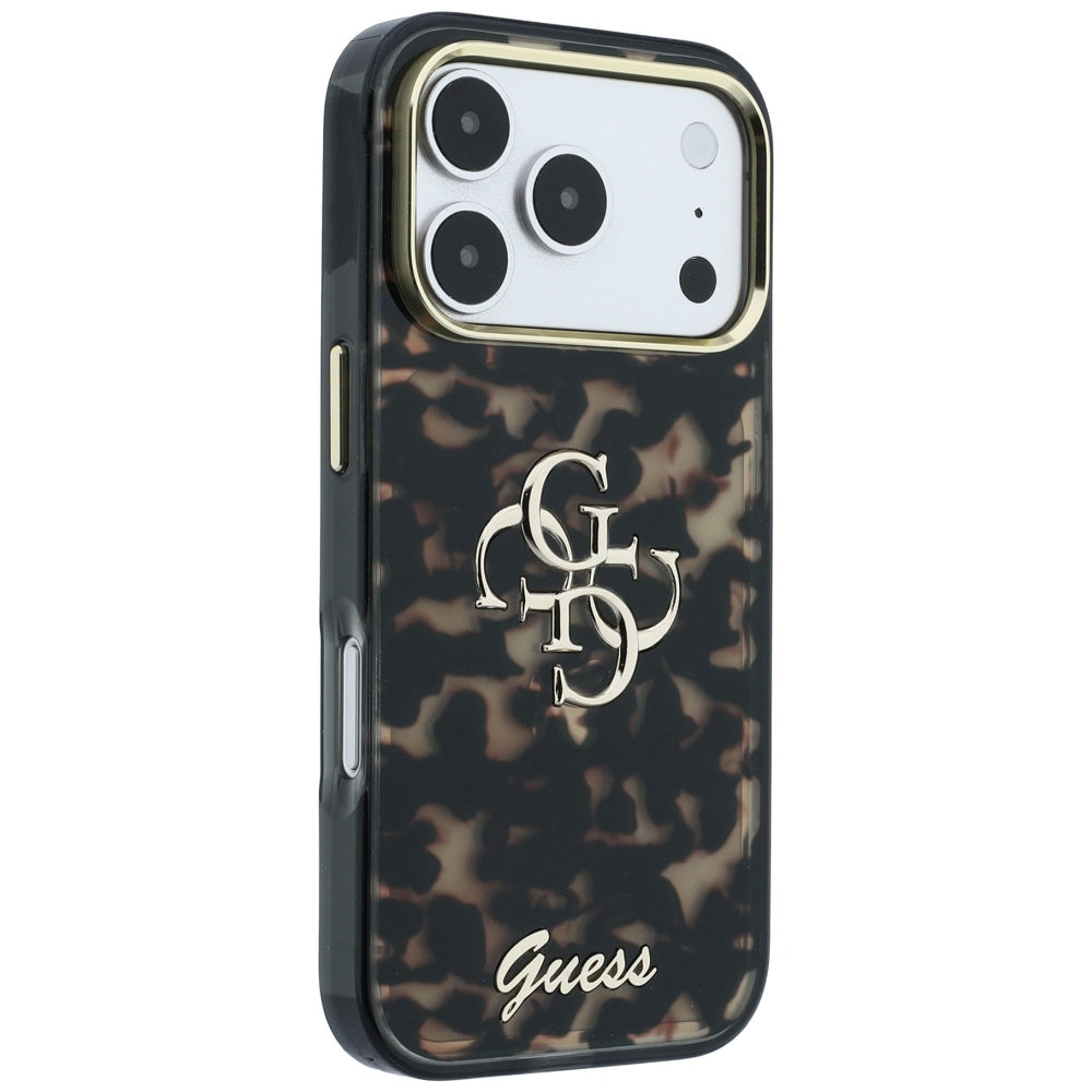 Pouzdro pro Apple iPhone 18 Pro Max / 17 Pro Max, Guess, IML 4G Metal Script, Hnědá