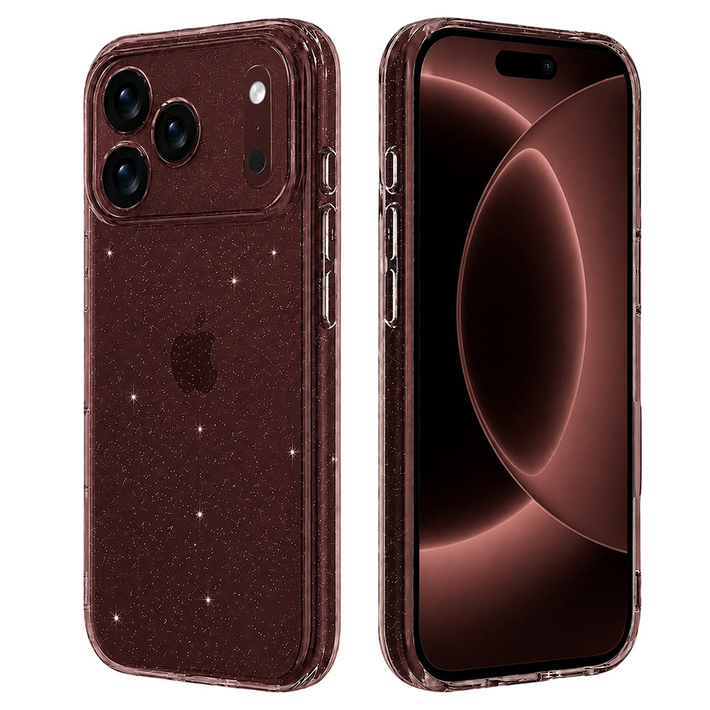 Pouzdro pro Apple iPhone 18 Pro Max / 17 Pro Max, Techsuit, SparkleSkin, Průhledné