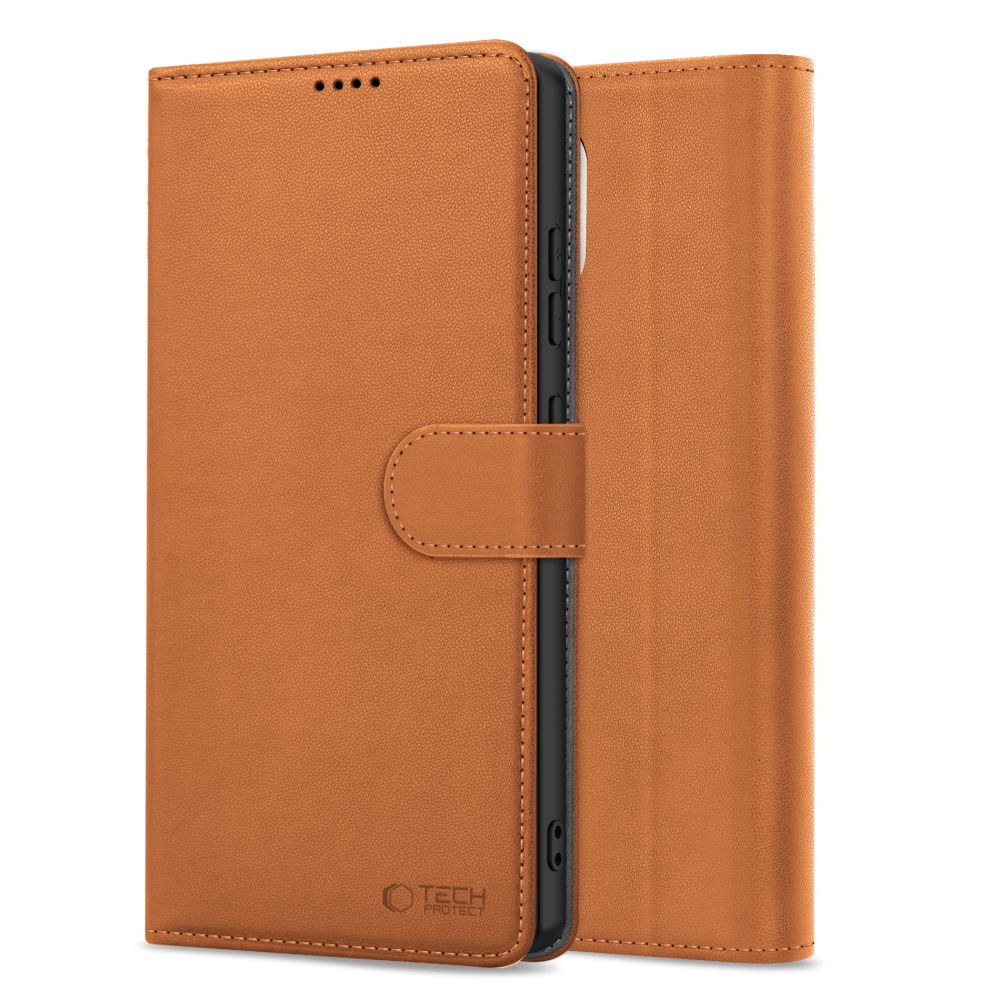 Pouzdro pro Apple iPhone 17e / 16e, Tech-Protect, Wallet, Hnědá