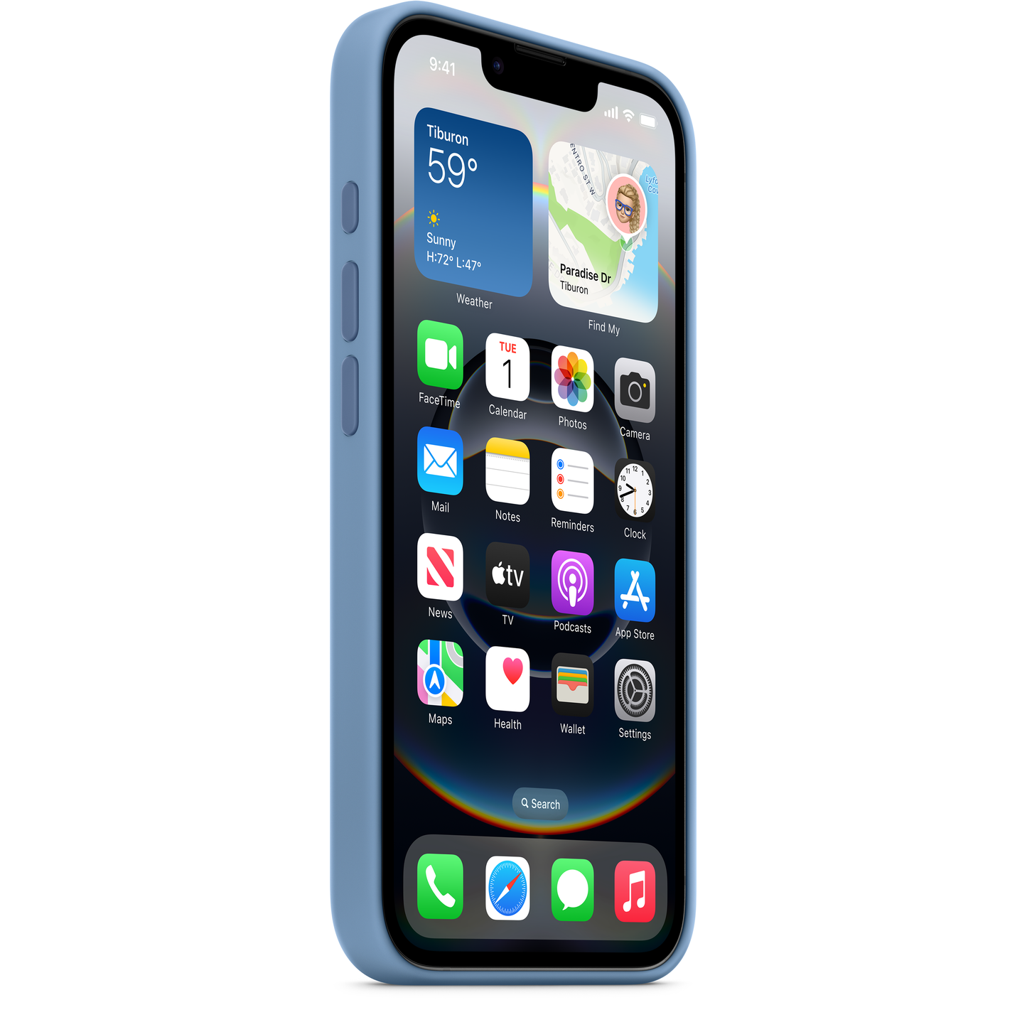 Pouzdro pro Apple iPhone 16e, modré MD3Q4ZM/A