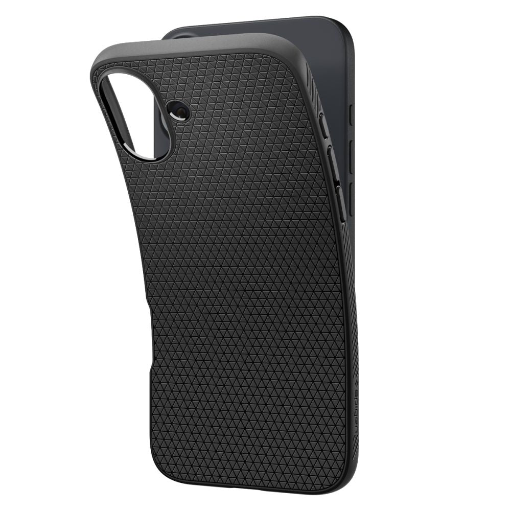 Pouzdro pro Apple iPhone 16, Spigen, Liquid Air, Matně černé ACS08194