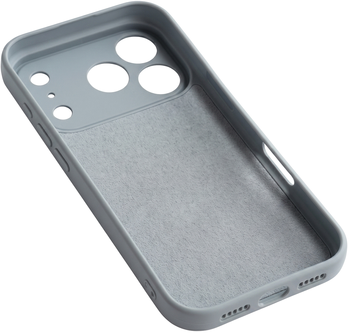 Pouzdro pro Apple iPhone 17 Pro Max, OEM, silikon, šedé