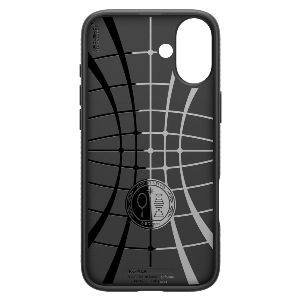 Pouzdro pro Apple iPhone 16, Spigen, Liquid Air, Matně černé ACS08194